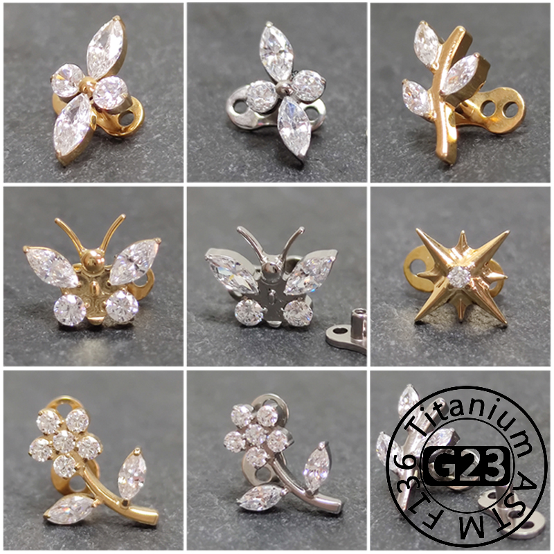 Dermal Anchor Top - G23 Titanio Zircone Micro Dermico Anchor