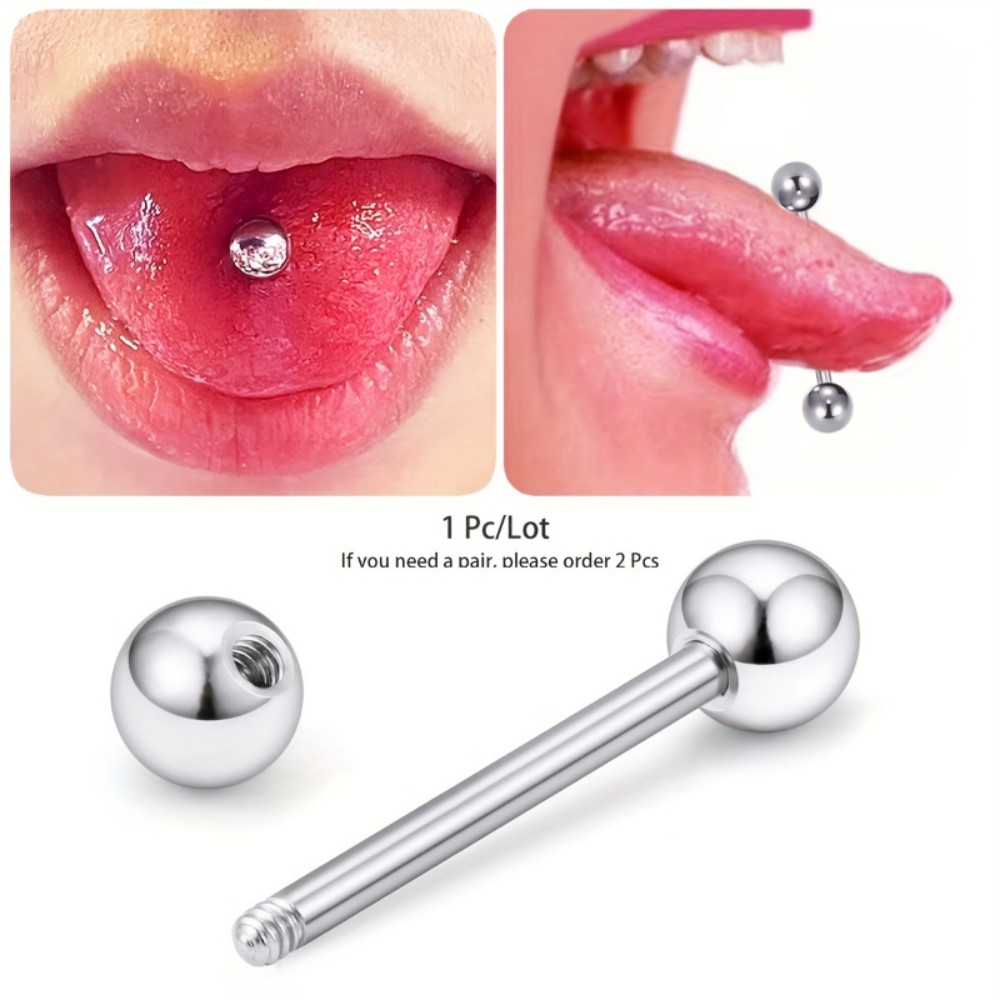 Body Jewelry Brands - Acciaio inossidabile Bilanciere Asta Lingua Frenulo