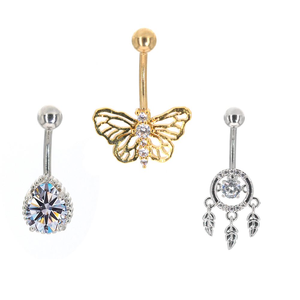Body Jewelry Brands - 1Pc farfalla Sexy ciondola ombelico ombelico
