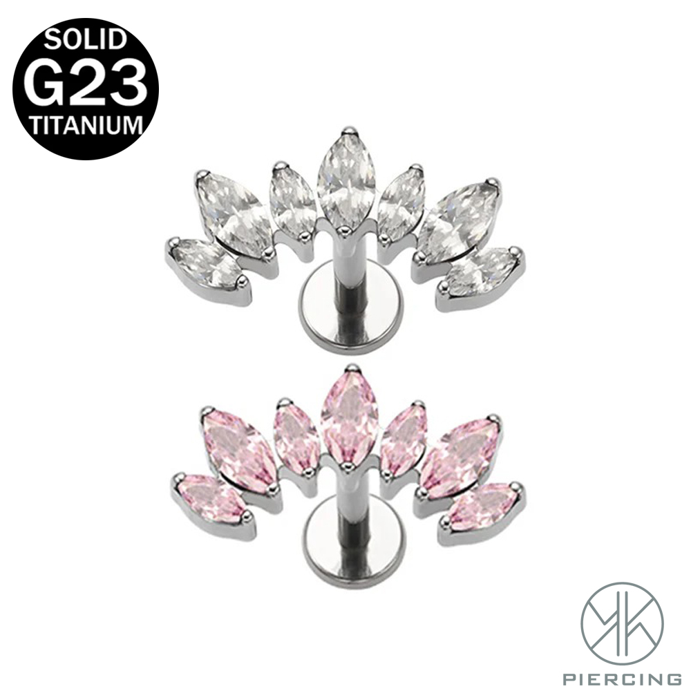 Body Jewelry Brands - 16G 18G F136 titanio nuovissimo orecchini