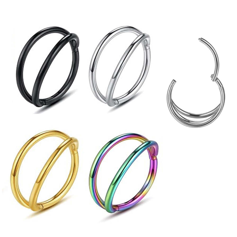 Conch Earring Hoop - 1-3PCS Doppi Cerchi Anello al Naso