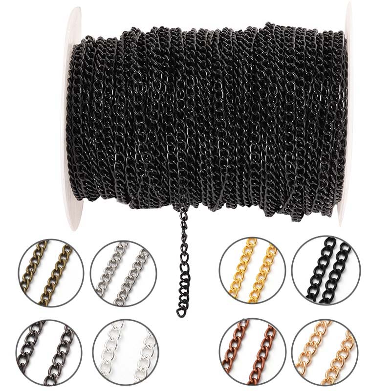 Body Jewels - Catena Piatta Ovale in Metallo da