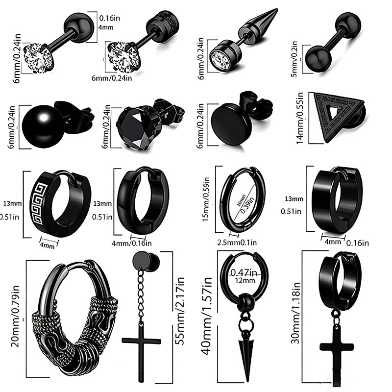 EVISPOL Set di 1 Paio di Orecc - Conch Earring Hoop recensione e prezzo