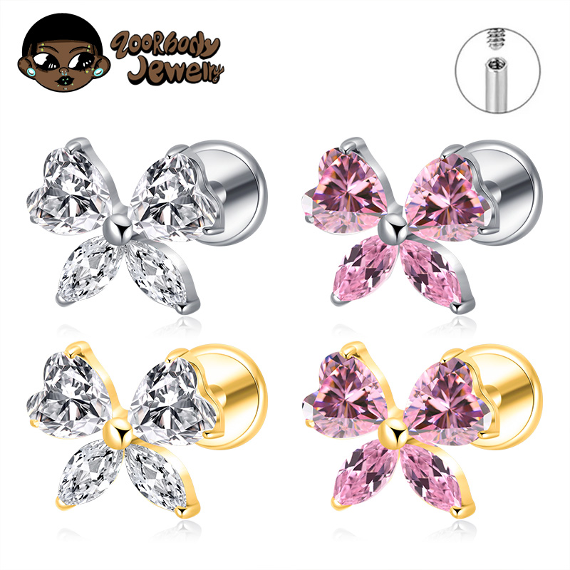 ASTM F136 TItanio Cuore CZ Arc - Conch Earring Hoop recensione e prezzo