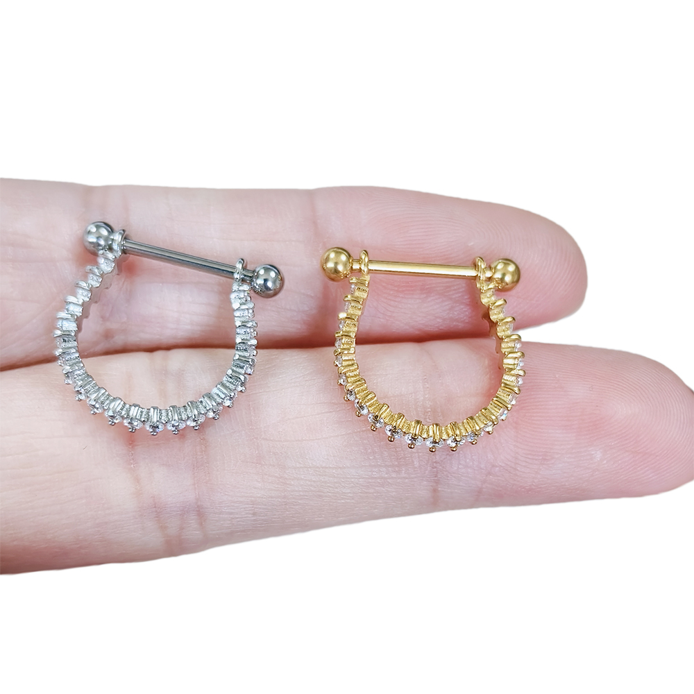 Orecchino circolare in acciaio - Conch Earring Hoop recensione e prezzo