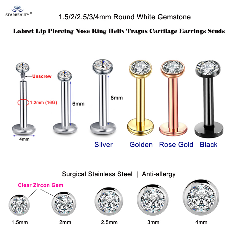 2 Pz 16G 1.5/2/2.5/3/4mm Gemma - Dermal Anchor Top recensione e prezzo