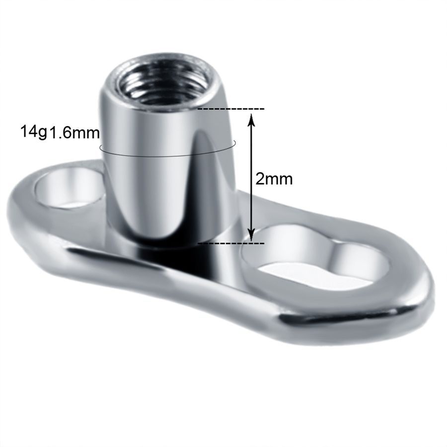 10 pz/lotto G23 Titanio Micro  - Dermal Anchor Top recensione e prezzo