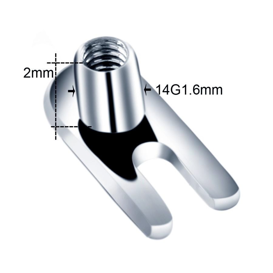 10 pz/lotto G23 Titanio Micro  - Dermal Anchor Top recensione e prezzo
