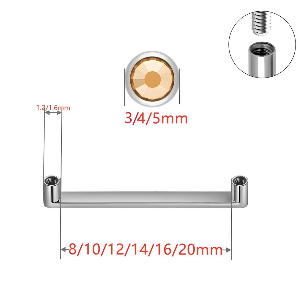 Piercing Dermale in Titanio AS - Dermal Anchor Top recensione e prezzo