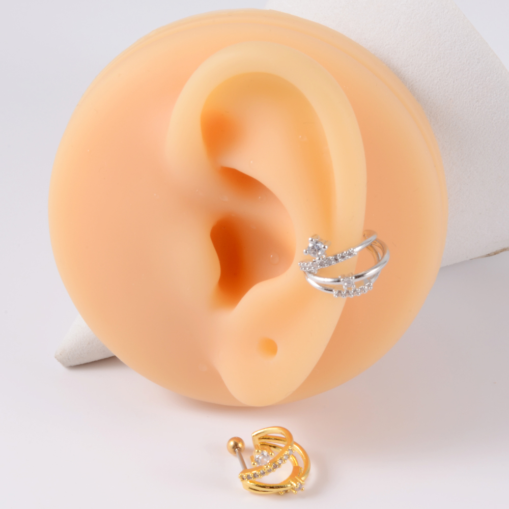1PC 16G Ladies CZ Hoop Ear Stu - Conch Earring Hoop recensione e prezzo