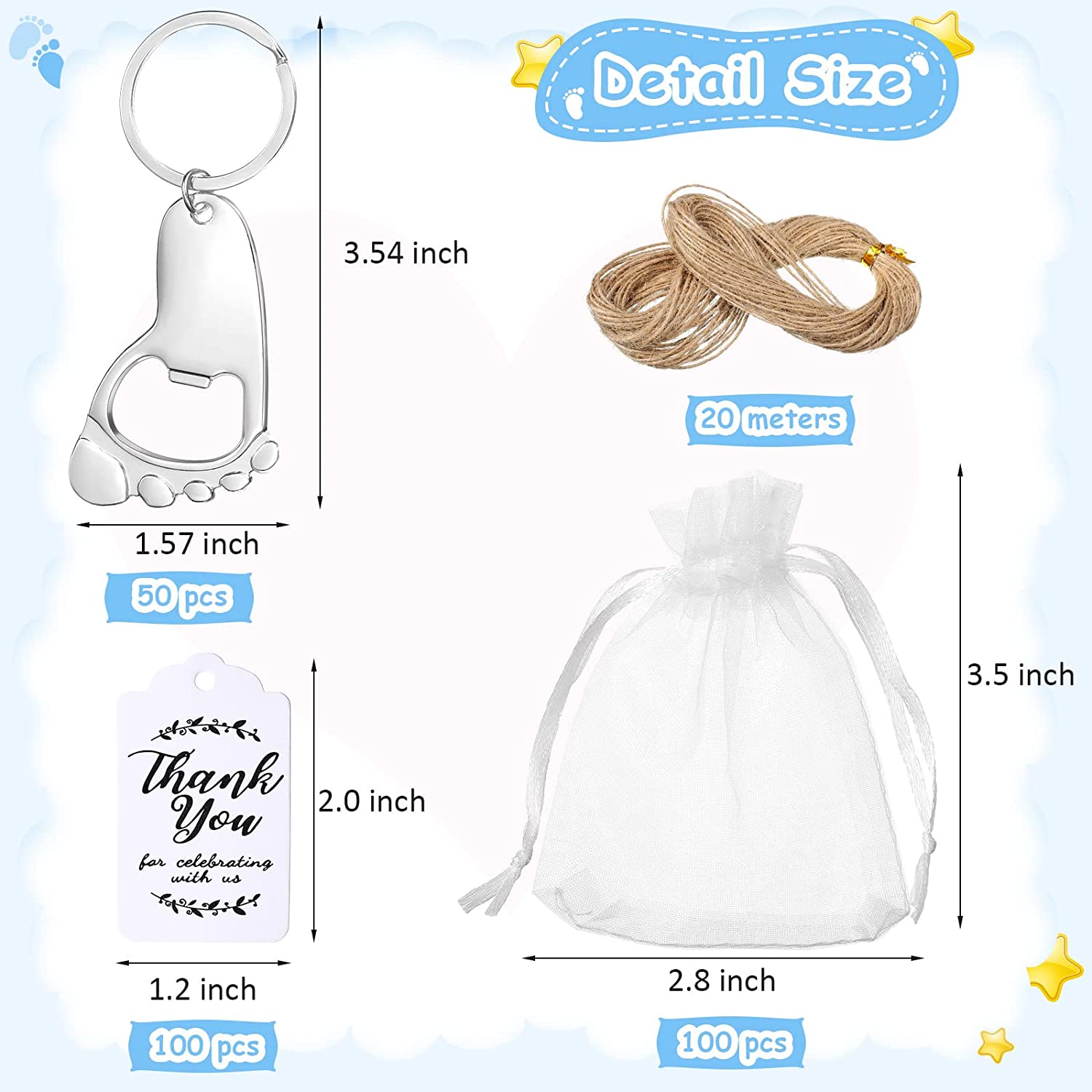 Set di 50 Apribottiglie Portac - Body Jewelry Back recensione e prezzo