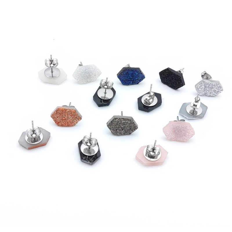 Orecchini a bottone in stile o - Body Jewelry Brands recensione e prezzo