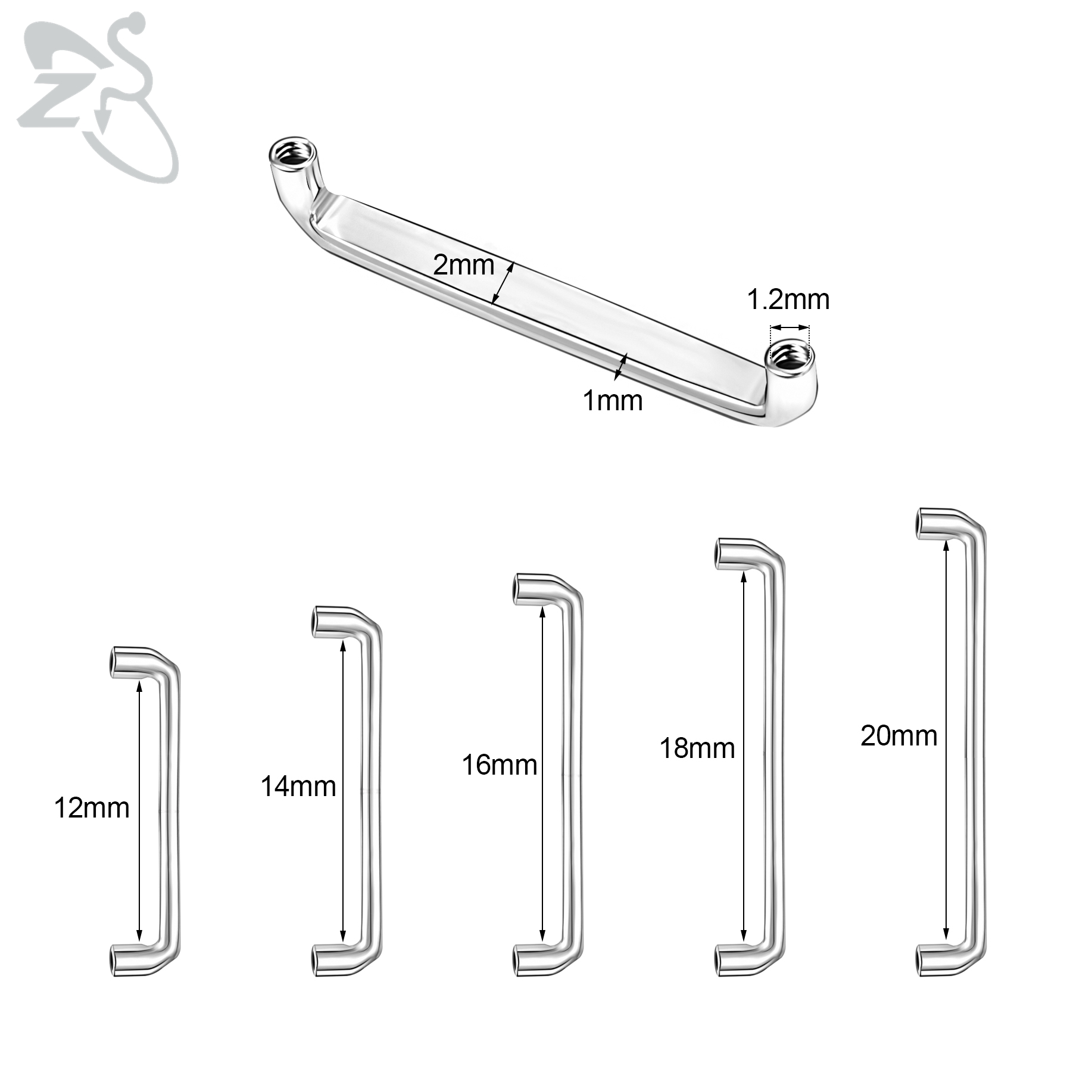 ZS 1PC 16G G23 Piercing per co - Dermal Anchor Top recensione e prezzo