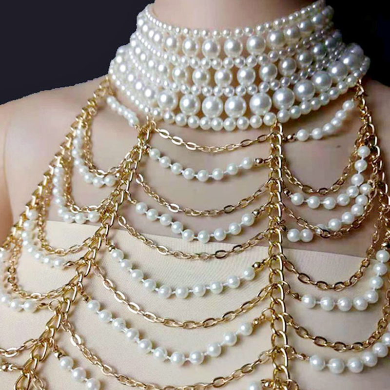 Collana di perle multistrato V - Body Jewelry Brands recensione e prezzo