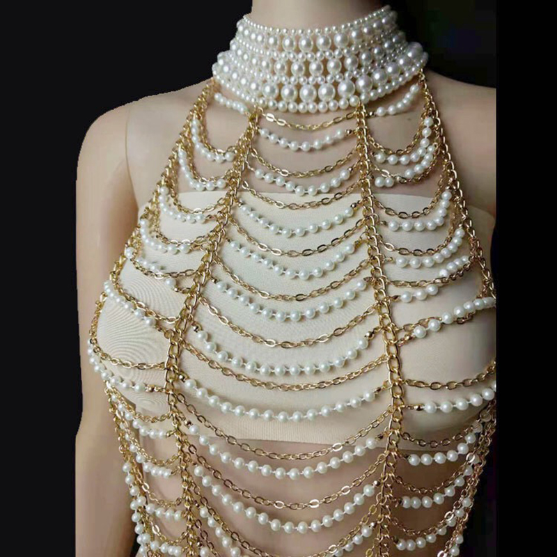 Collana di perle multistrato V - Body Jewelry Brands recensione e prezzo