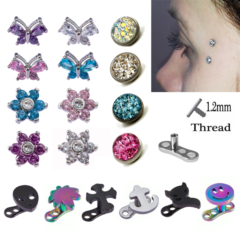 1PC Dermal Anchor Top Piercing - Dermal Anchor Top recensione e prezzo