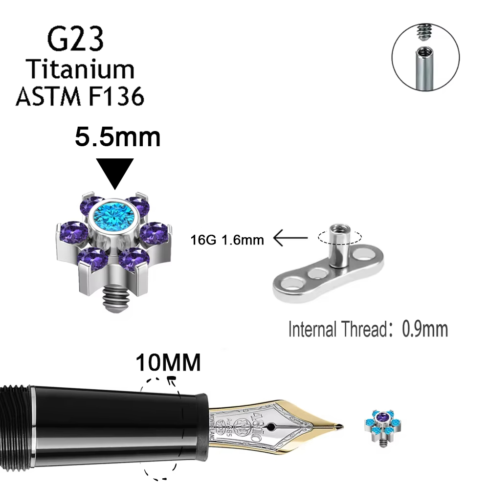 G23 Piercing dermico in titani - Dermal Anchor Top recensione e prezzo